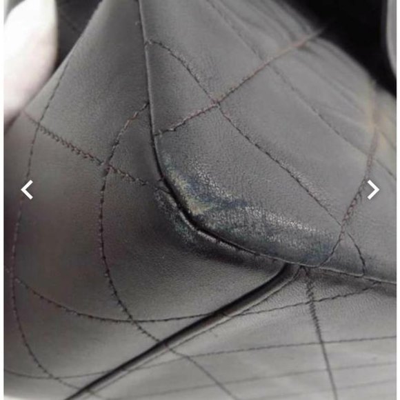 Chanel 2.55 XL Vintage Jumbo Classic Single Flap Timeless Maxi Cc Black - Picture 9 of 15